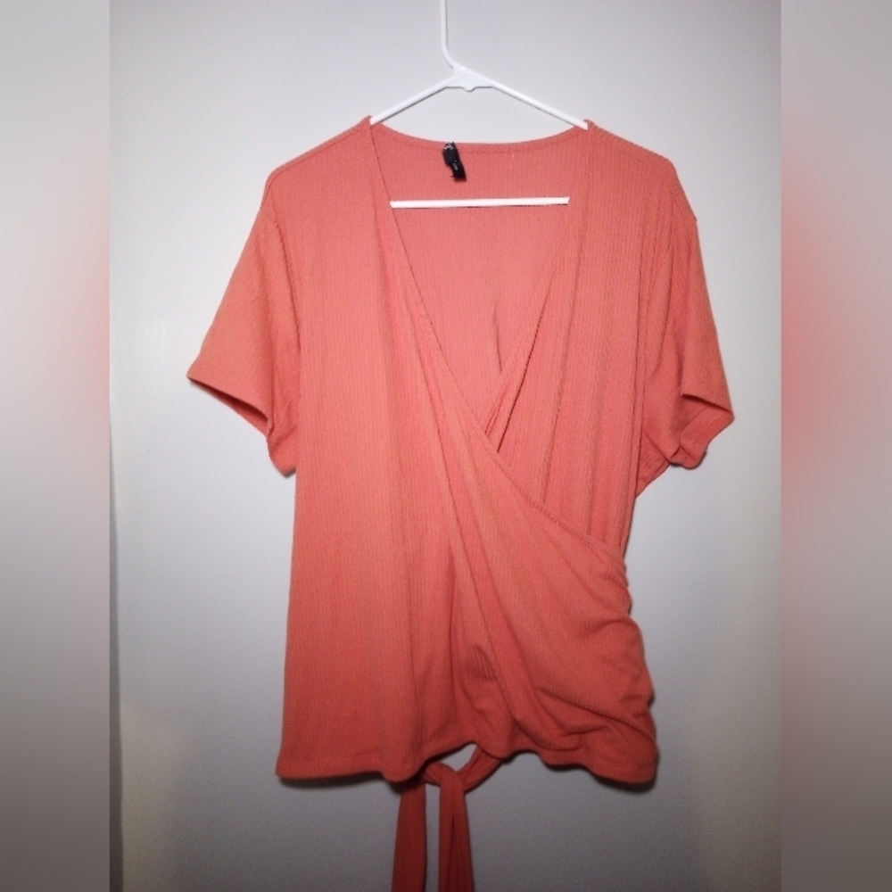 YMI plus size coral top size 3x